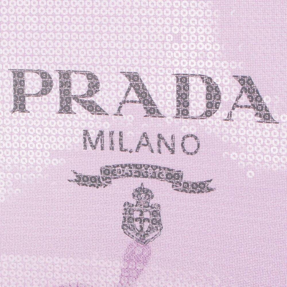 Prada Sequin Mesh Tote Bag Pouch Purple - Picture 8 of 10